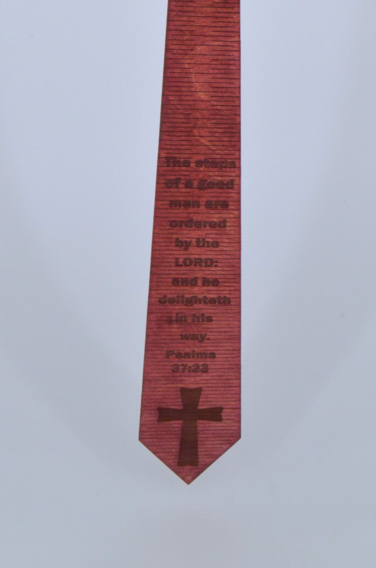 Psalm 37:23 Wood Tie