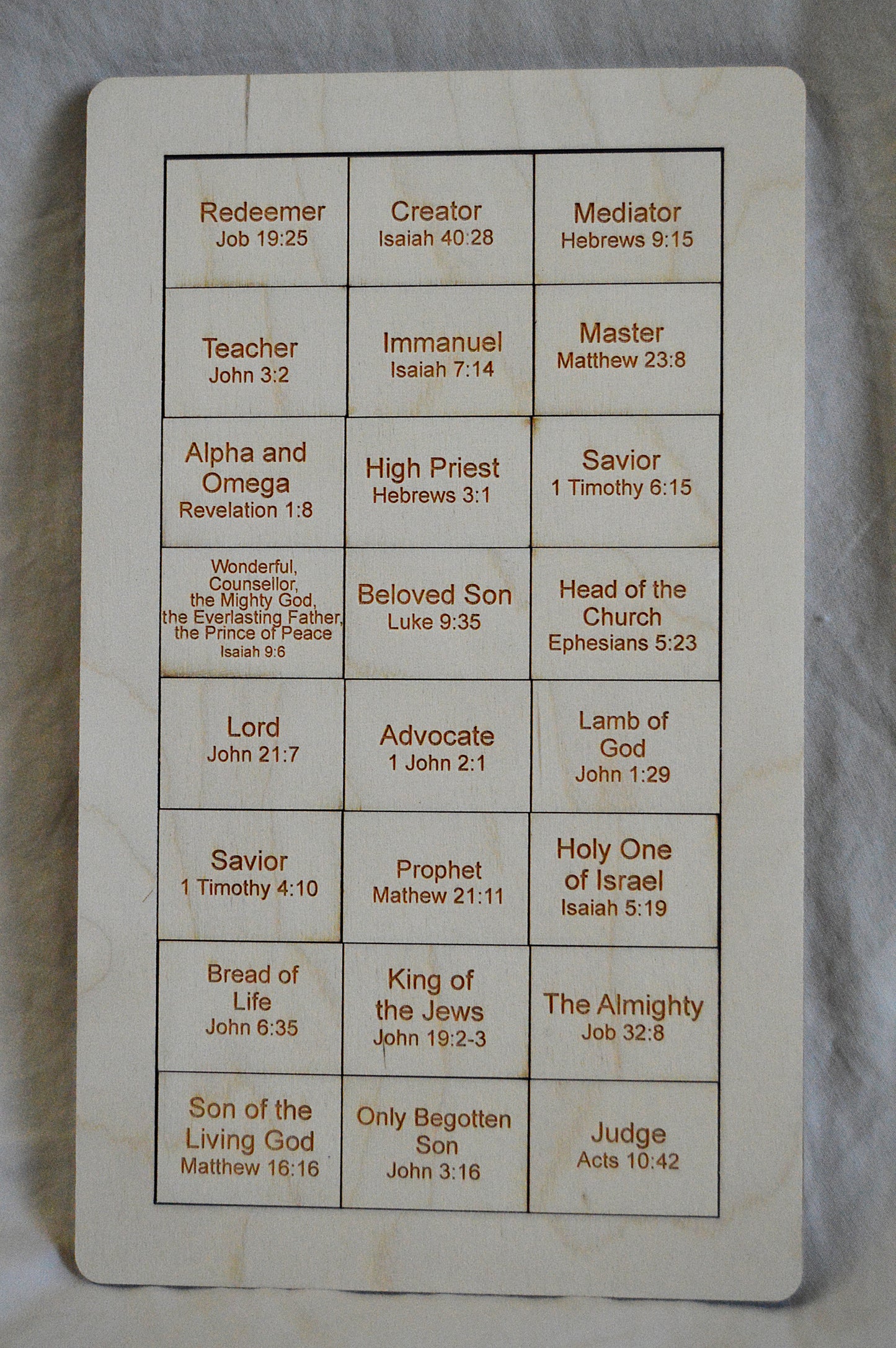 Names of Christ Puzzle