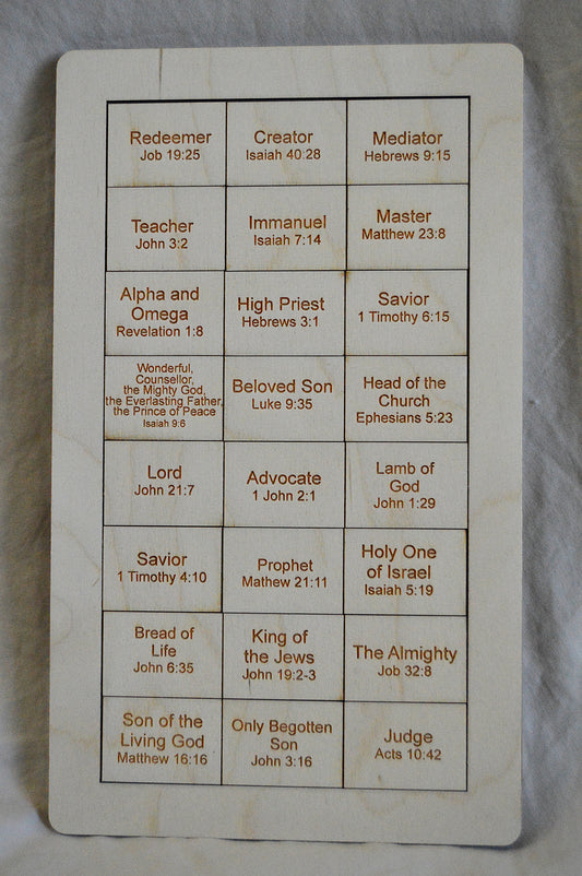 Names of Christ Puzzle
