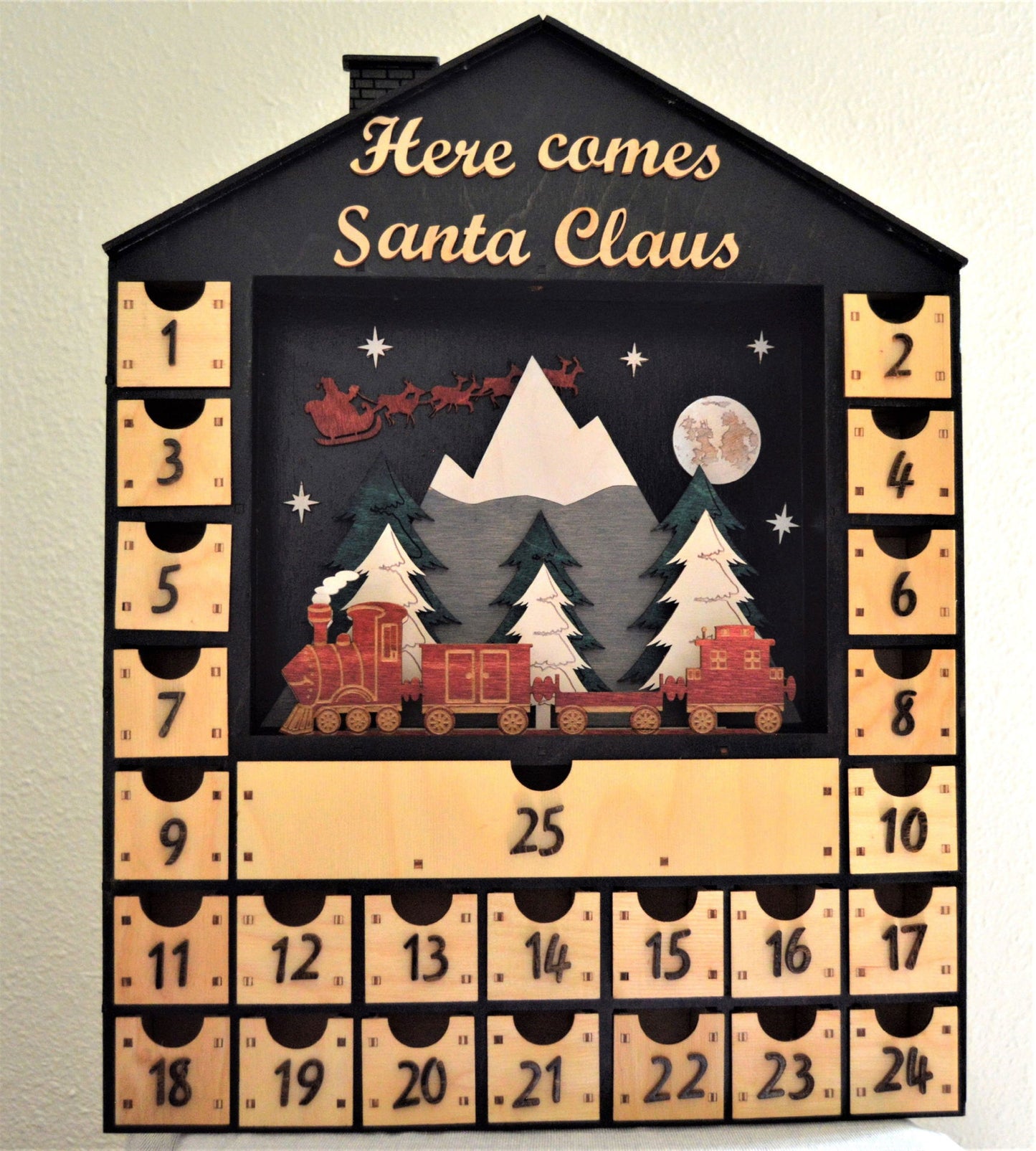 2801 Red Train, Santa's Sleigh, HCS